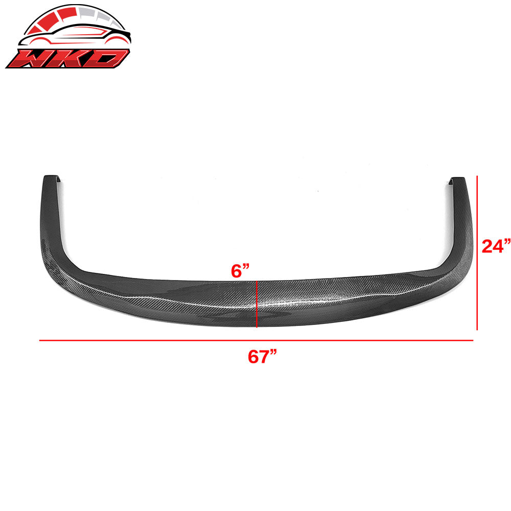 Universal Fitment CS STI  Style Carbon Fiber Black Front Bumper Lip Chin Spoiler