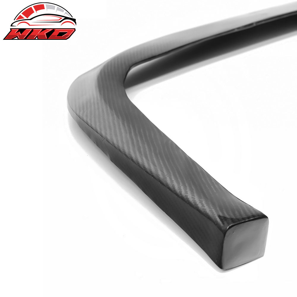 Universal Fitment CS STI  Style Carbon Fiber Black Front Bumper Lip Chin Spoiler