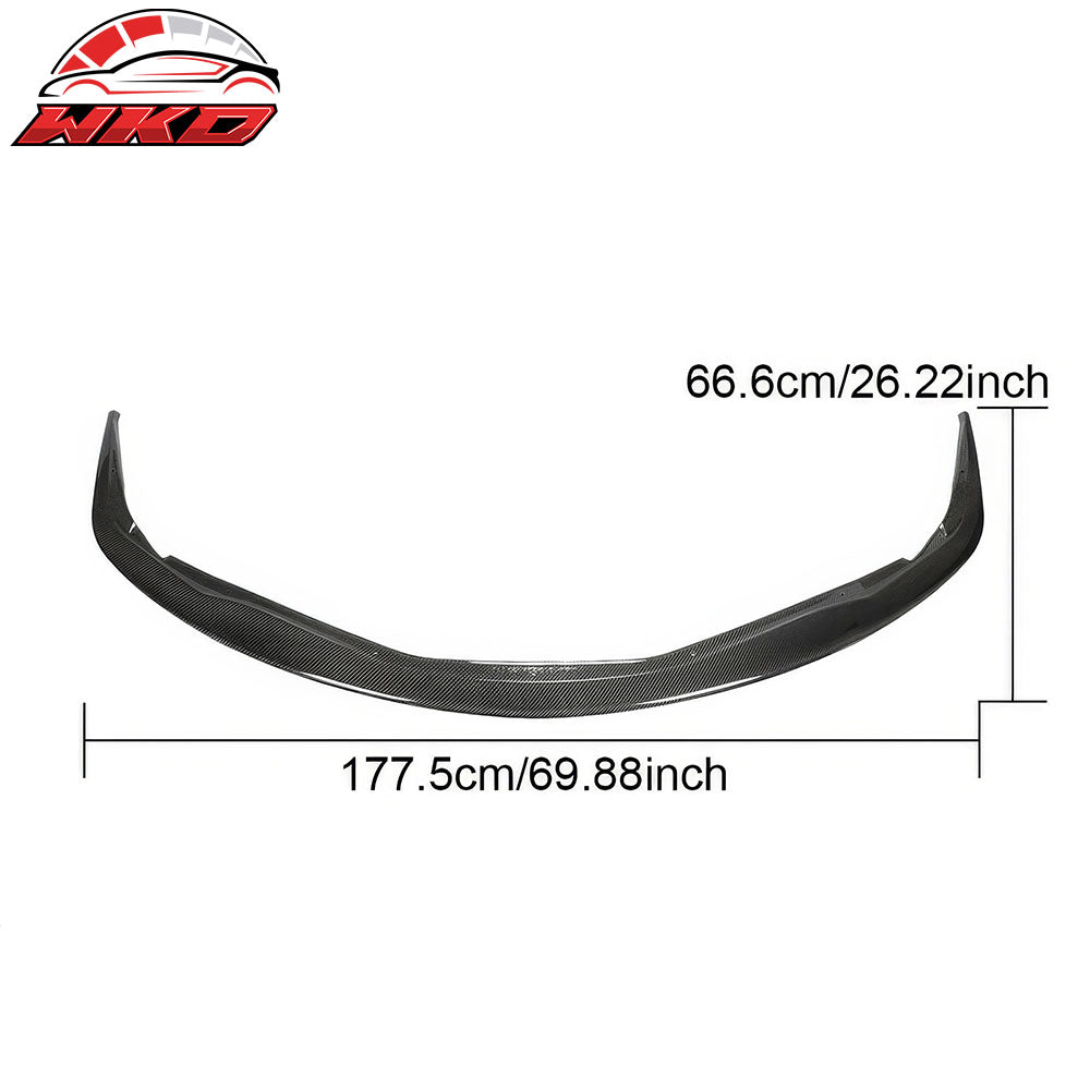 Fits 20-25 Toyota GR Supra A90 A91 IKON Front Bumper Lip Gloss Carbon Fiber CF