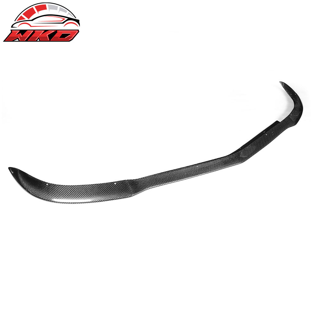 For 12-14 Benz W204 MC Front Bumper Lip Matte Carbon Fiber