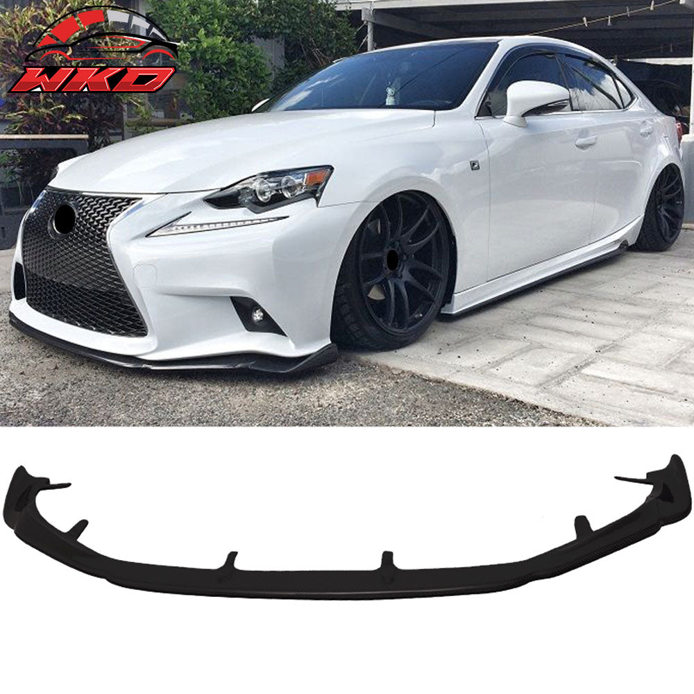 Fits 14-16 Lexus IS250 IS300 IS350 IS200t F Sport AG Style Front Bumper Lip - PU