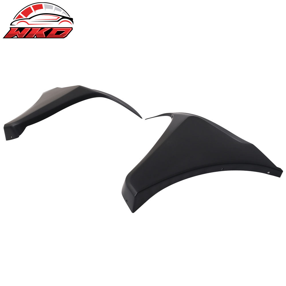 Fits 16-18 Honda Civic Coupe Sedan IKON GT Style Front Bumper Lip +  Side Caps