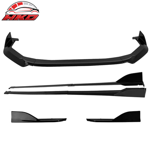 22-25 Subaru WRX Front Bumper Lip + Side Skirts + Rear Aprons Gloss Black | Wholesale