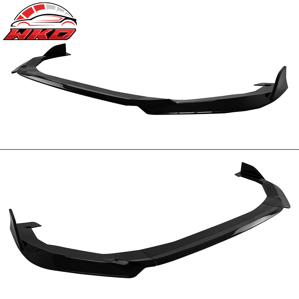 Fits 22-25 Subaru WRX Front Bumper Lip + Side Skirts + Rear Aprons Gloss Black
