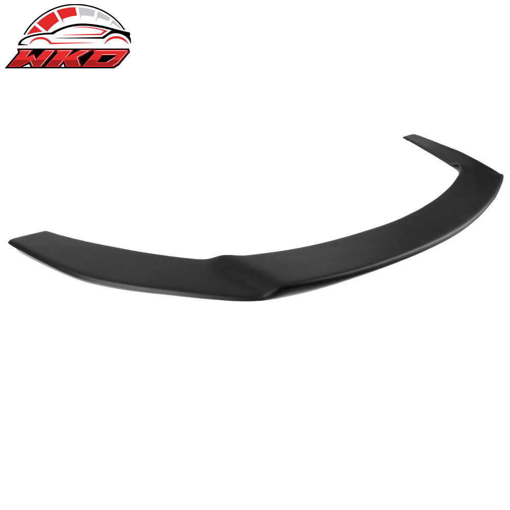 Fits 18-19 Toyota C-HR CHR Matte BlacK PP Front Bumper Lip + Blue Splitter Rods