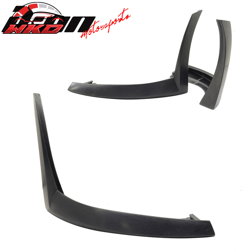 Fits 10-12 Ford Mustang V6 XE Style 2PCS Front Bumper Lip Splitters Spoiler PU