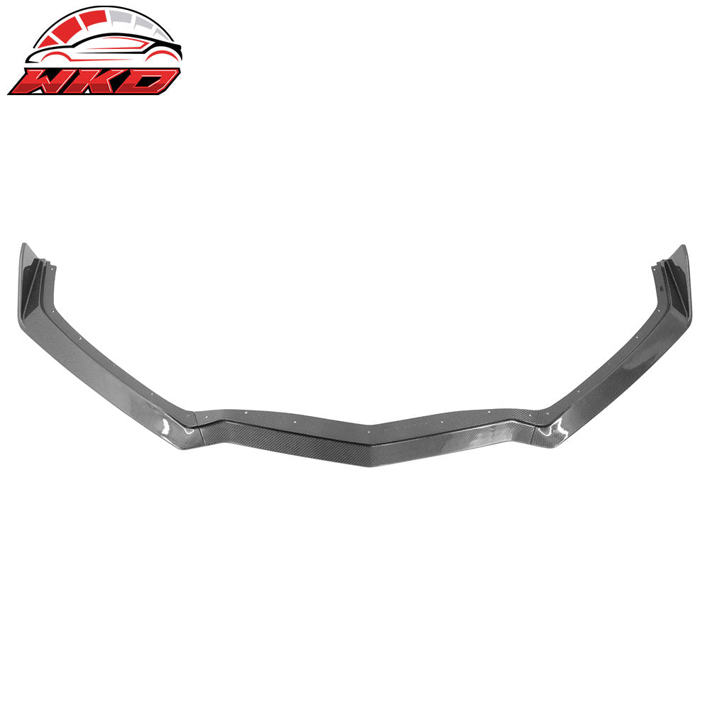 20-25 Chevy Corvette C8 5VM Style 3PC Carbon Fiber Front Bumper Lip Spoiler | Wholesale