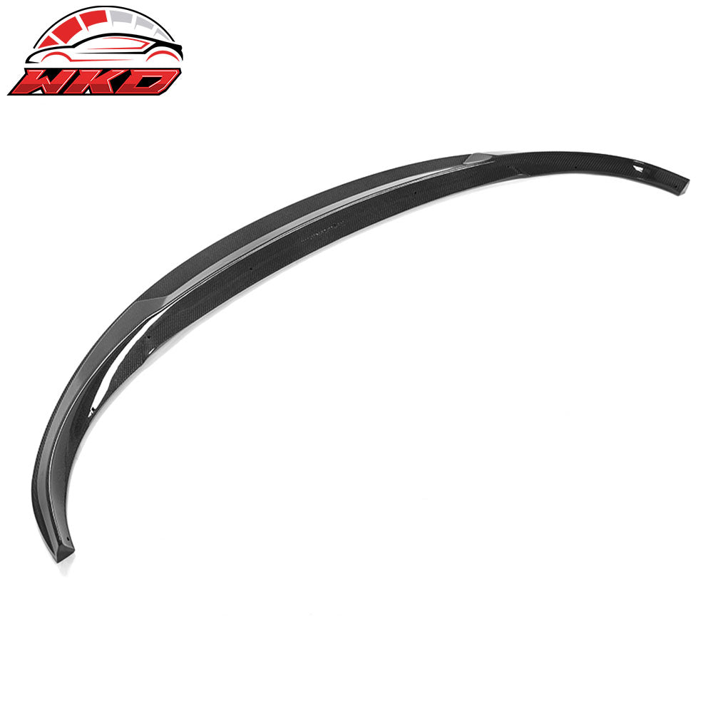Fits 20-25 Tesla Y IKON Style Front Bumper Lip Spoiler Real Carbon Fiber