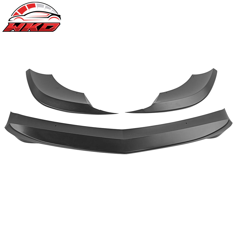Fits 12-14 Benz W204 C Class GH Style 3PC Front Bumper Lip Spoiler Unpainted ABS