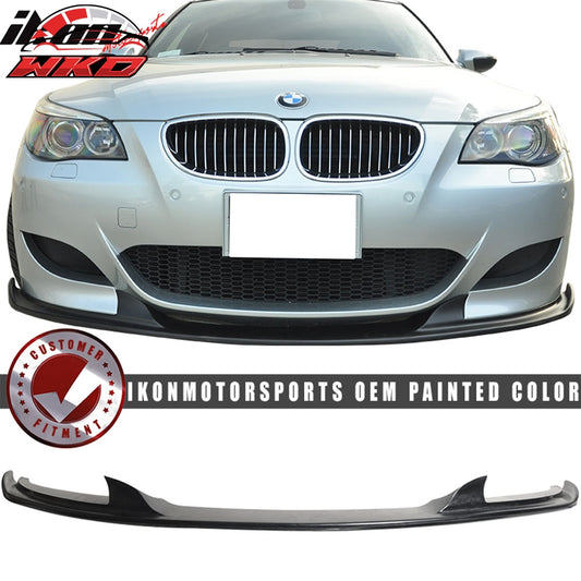 06-11 BMW E60 M5 H Style Front Bumper Lip Spoiler Kit PU OE Painted Color | Wholesale
