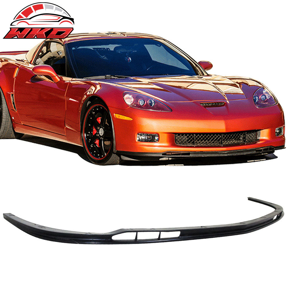 Fits 05-13 Chevy Corvette C6 Z06 OE Factory Style Front Bumper Lip Spoiler - PU