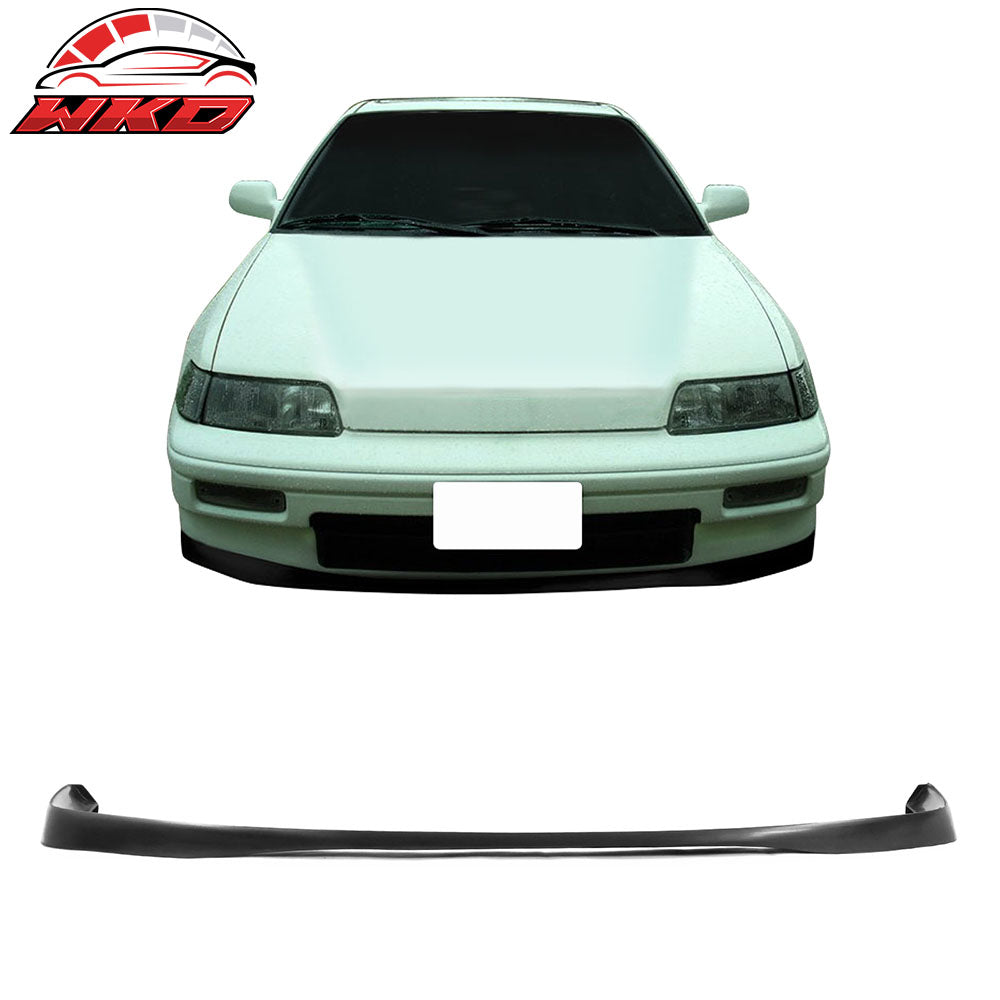 Fits 88-91 Honda CRX Coupe JDM Style Front Bumper Lip Spoiler Unpainted PU
