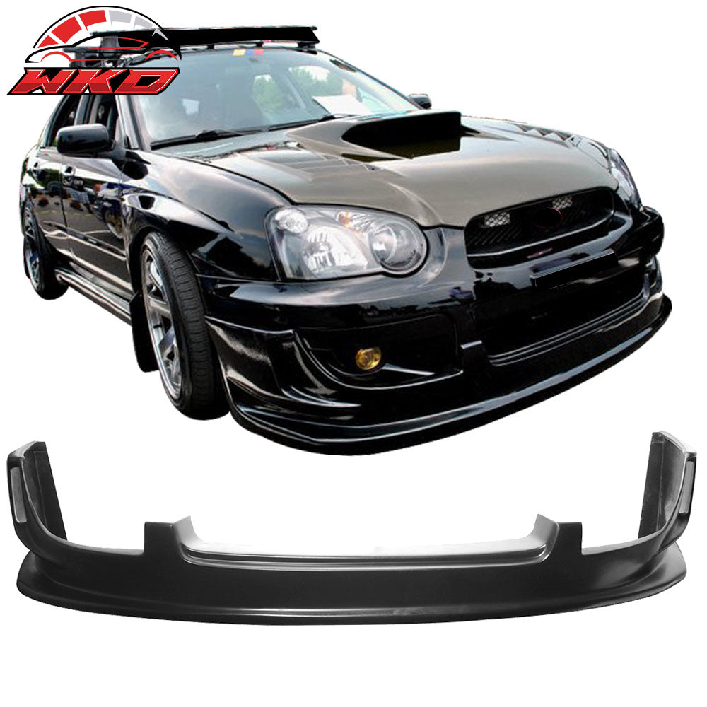 Fits 04-05 Subaru Impreza WRX DS Style Front Bumper Lip Spoiler Unpainted PU