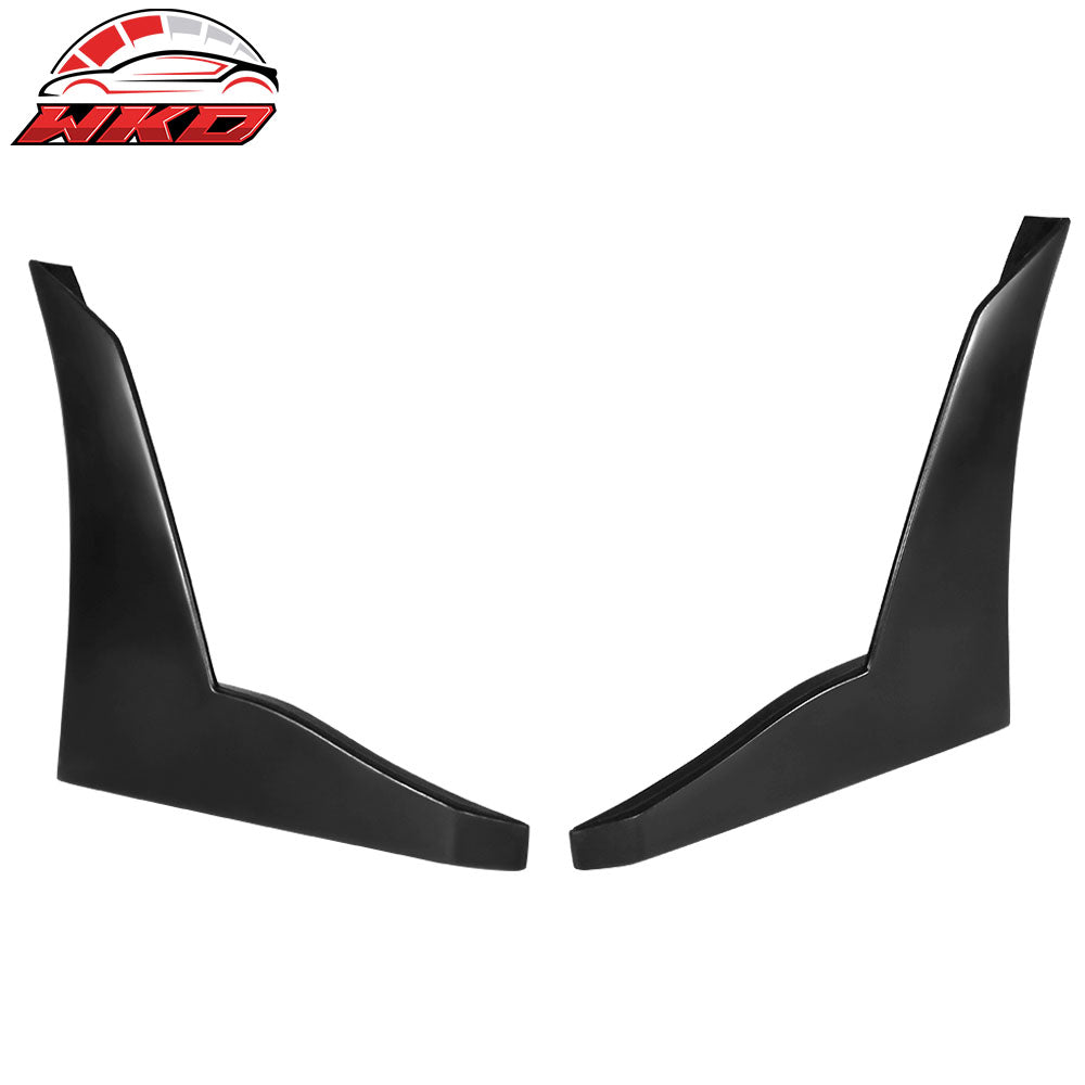Fits 15-21 Subaru WRX STI CS Style Front Bumper Lip Spoiler Splitter Winglet PU