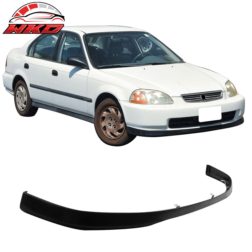 Fits 96-98 Honda Civic Si Style Front Bumper Lip Spoiler Splitter Unpainted PU