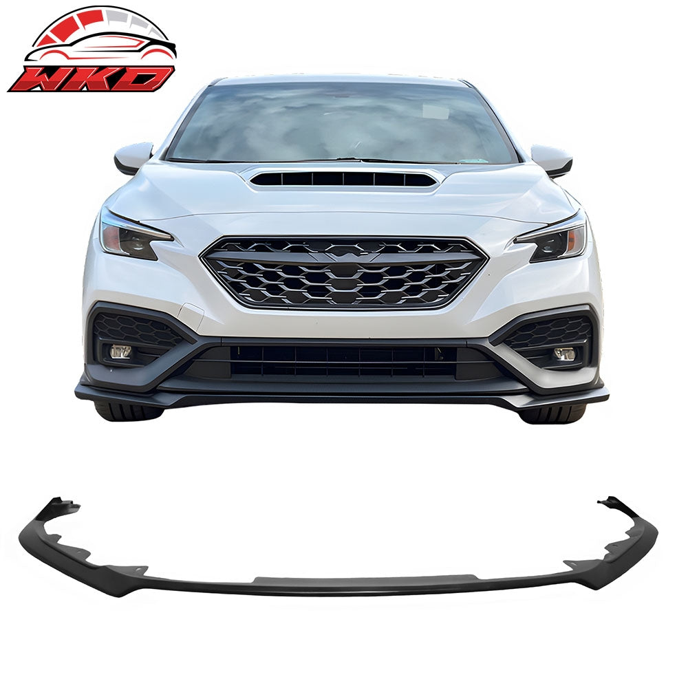 22-26 Subaru WRX Front Bumper Lip STI Style Spoiler Splitter Unpainted PU | Wholesale