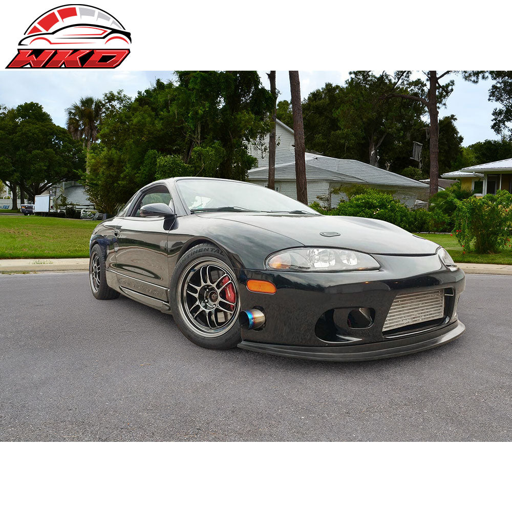 Fits 97-99 Mitsubishi Eclipse DS Style Aero One Front Bumper Lip Spoiler PU Kit