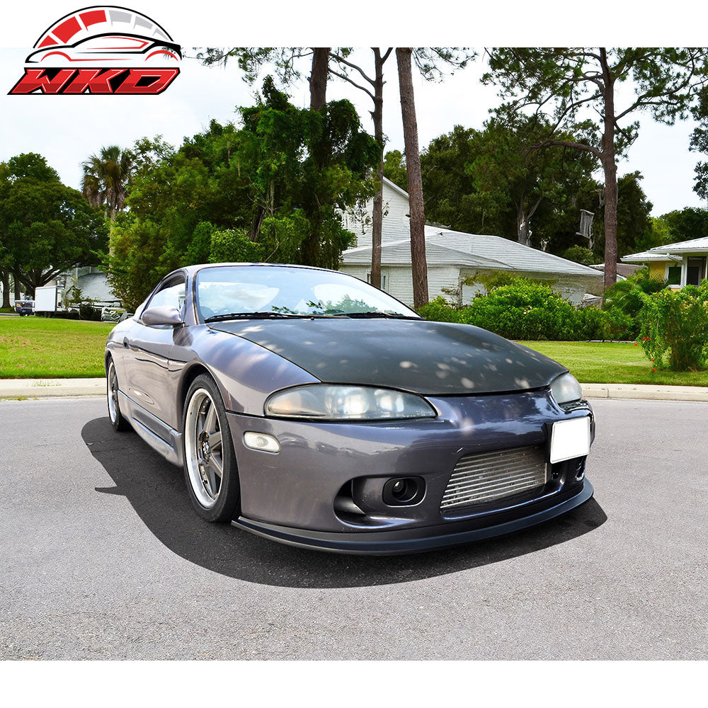 Fits 97-99 Mitsubishi Eclipse DS Style Aero One Front Bumper Lip Spoiler PU Kit