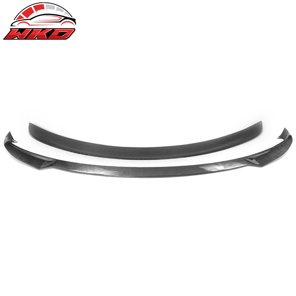 12-16 Tesla Model S Front Bumper Lip & OE Style Trunk Spoiler Carbon Fiber | Wholesale
