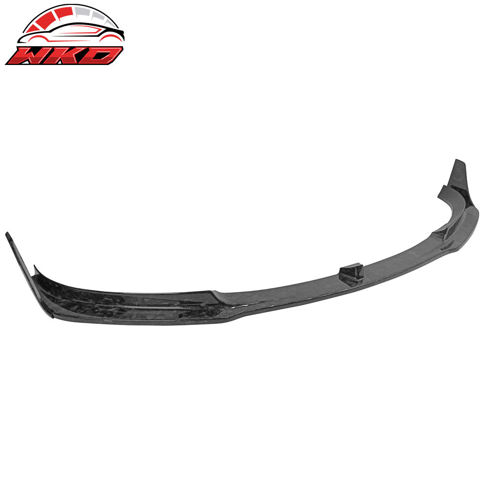 Fits 17-23 Tesla Model 3 V Style Front Bumper Lip 3PC - Forged Carbon Fiber
