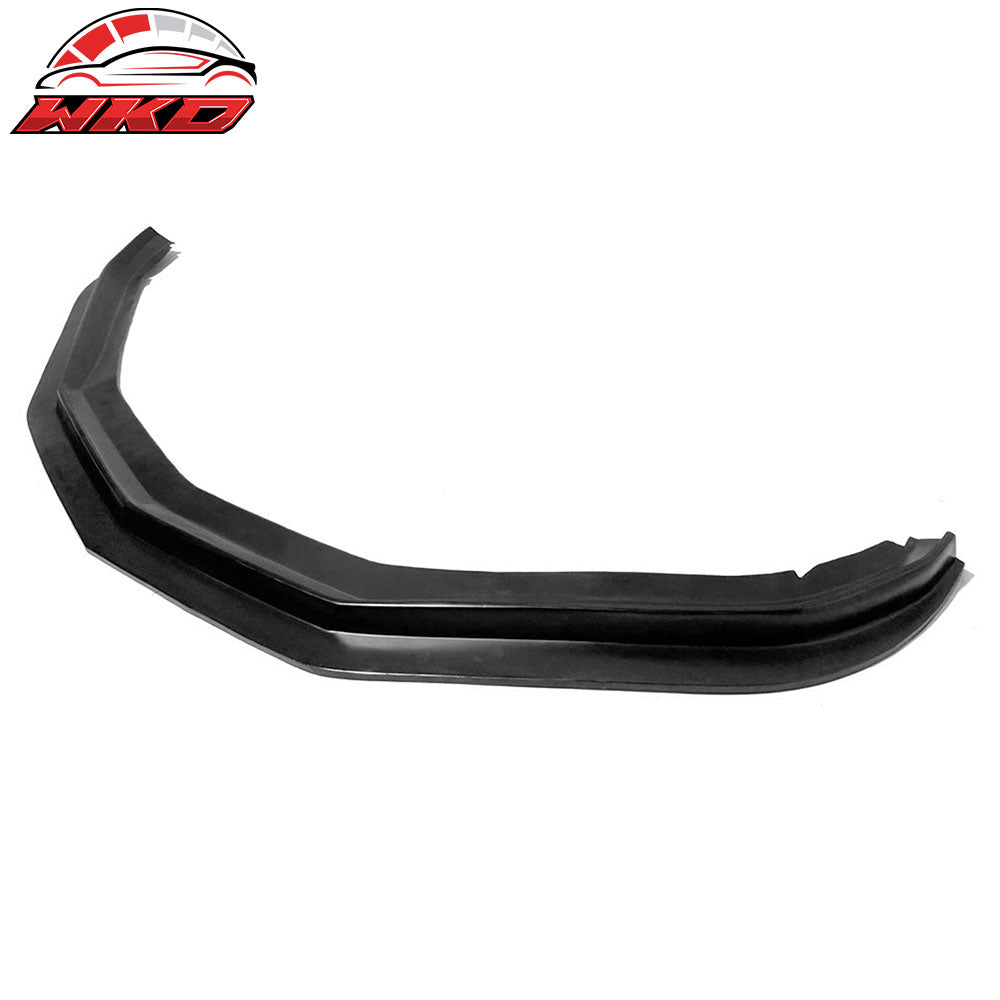 Fit 16-18 Chevrolet Camaro MDA Style Front Bumper Lip Spoiler Unpainted Black PU