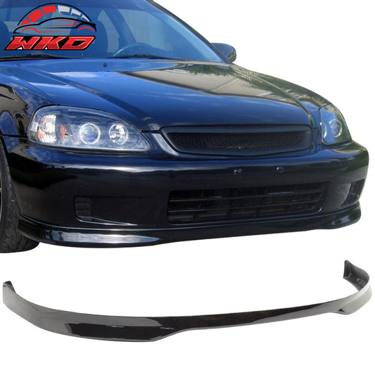 Wholesale Fits 99-00 Civic EK 2Dr 3Dr T-R Front Bumper Lip Spoiler  Black - Bulk Orders & Dealer Pricing Available