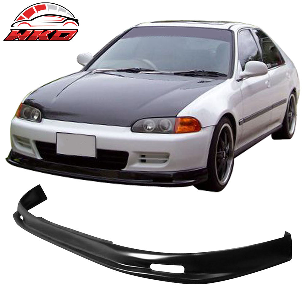 Fits 92-95 Honda Civic Sedan 4Dr Front Bumper Lip Spoiler Splitter Unpainted PU