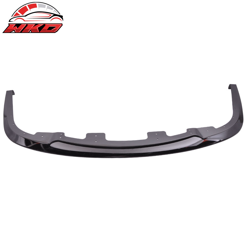 Fits 06-07 Impreza WRX STI Front Bumper Lip Painted Gloss Black Lower Spoiler