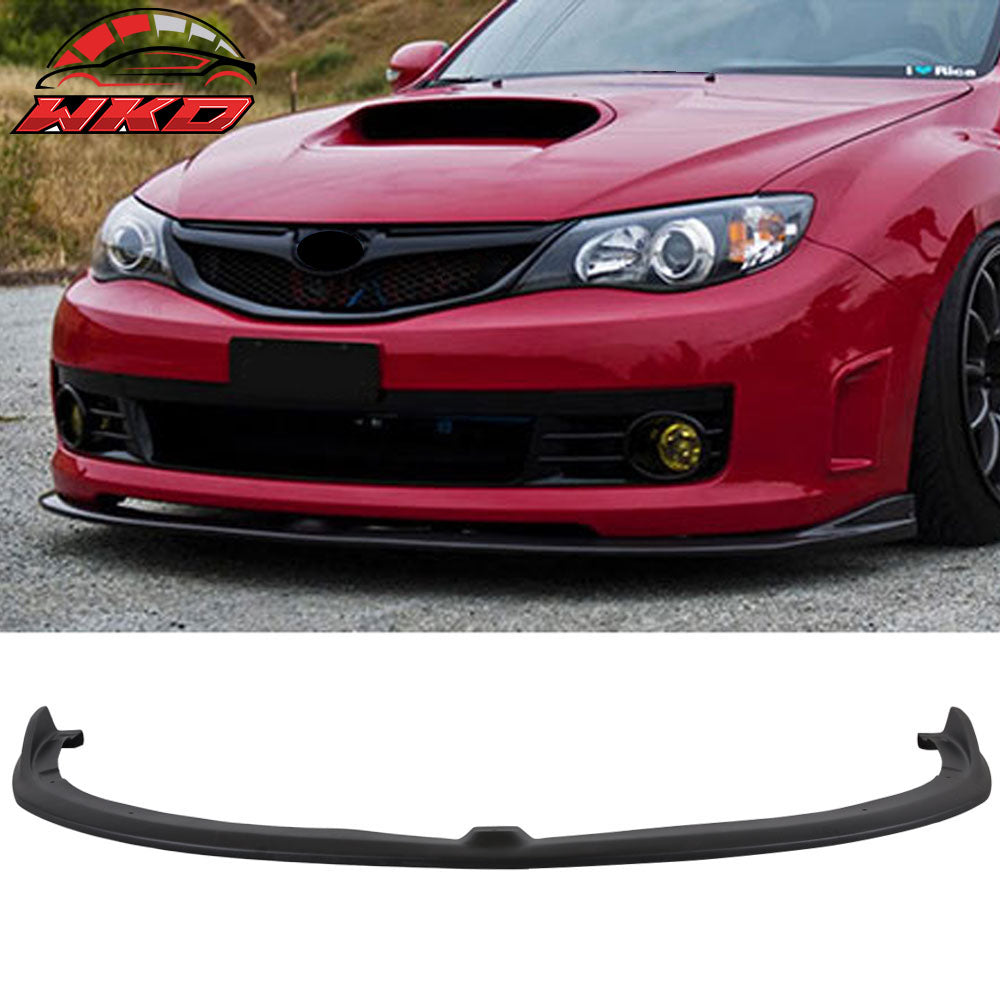 Fits 08-10 Subaru Impreza WRX STI CS Style Front Bumper Lip Spoiler Splitter PU