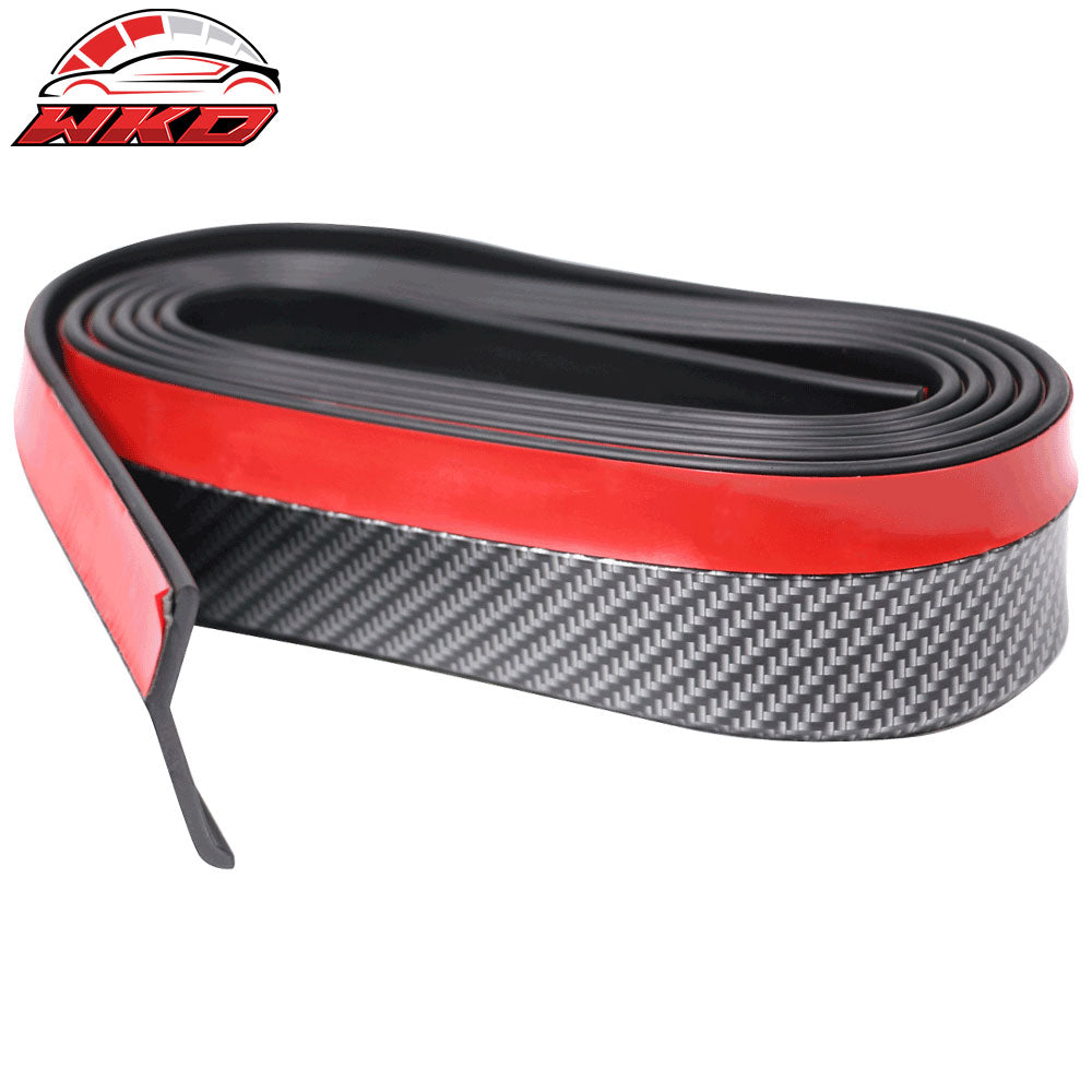 Wholesale Universal Fitment Carbon Fiber Print CFL Front Bumper Chin Lip PVC - Bulk Orders & Dealer Pricing Available