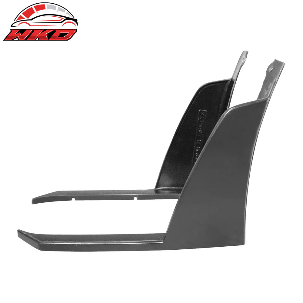 Fits 11-14 Subaru WRX STI Front Bumper Splitters Winglets Ikon V6 Style PU 2PCS