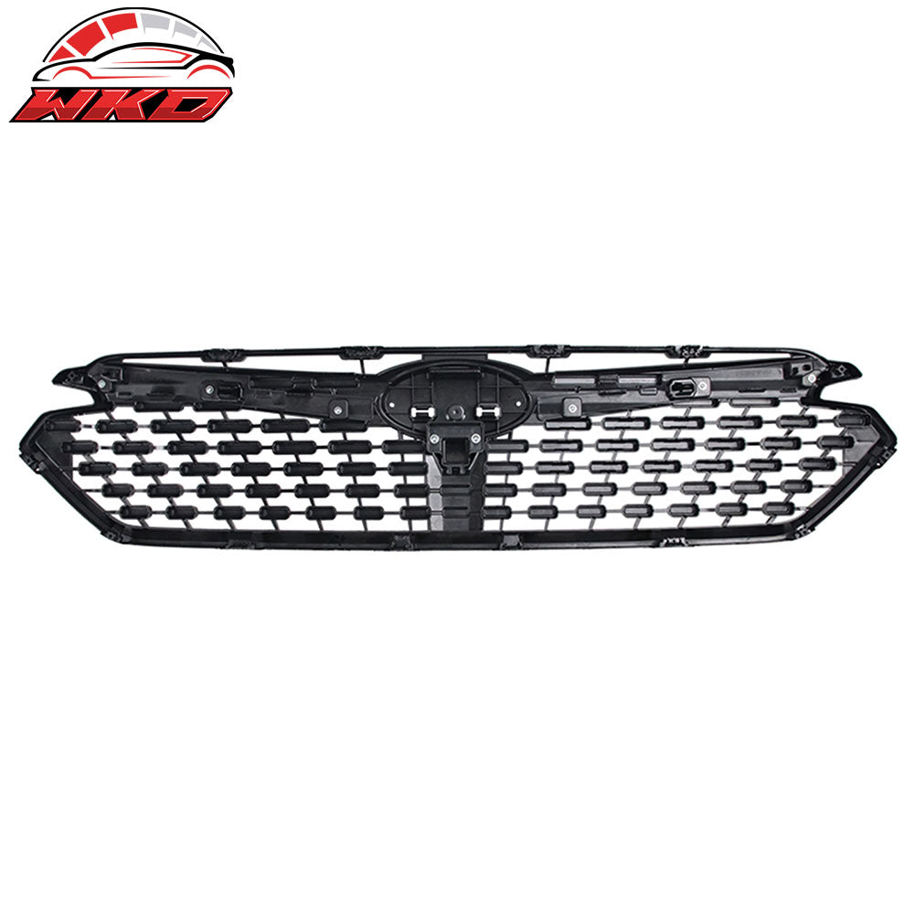 Fits 24-25 Subaru Impreza Sport Front Bumper Upper Grille Gloss Black W/ Chrome