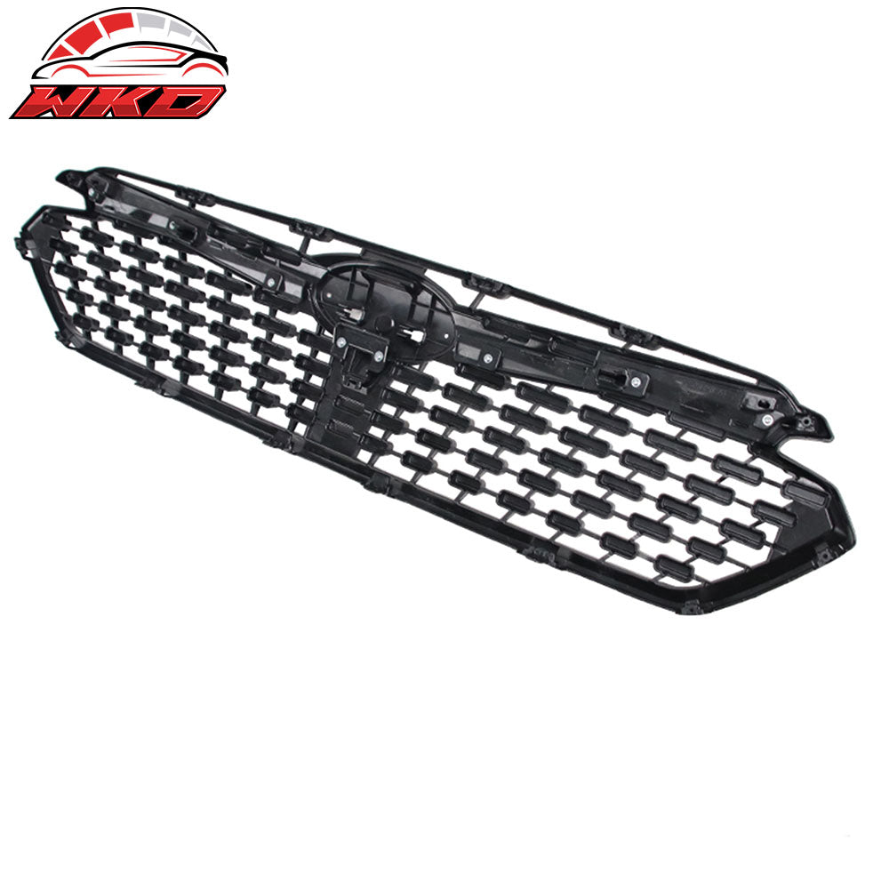 Fits 24-25 Subaru Impreza Sport Front Bumper Upper Grille Gloss Black W/ Chrome