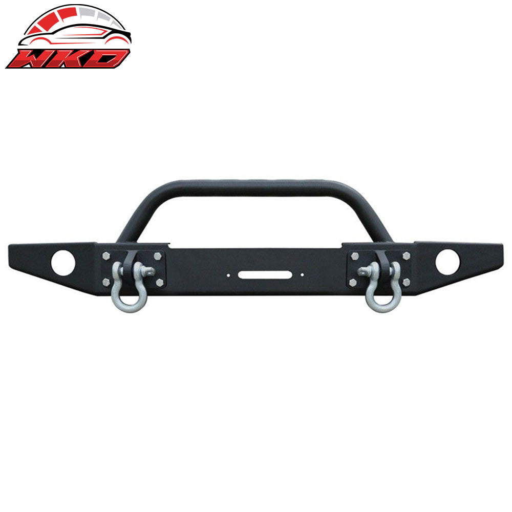 2007-17 Jeep Wrangler JK Steel Front Bumper Guard W/ Winch Plate D-Ring | Wholesale