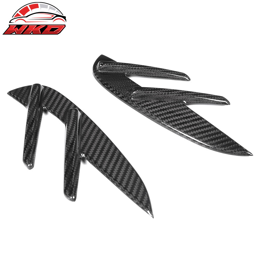 Fits 21-23 BMW G82 G83 M4 2PCS Front Fender Side Vents OE Style Dry Carbon Fiber