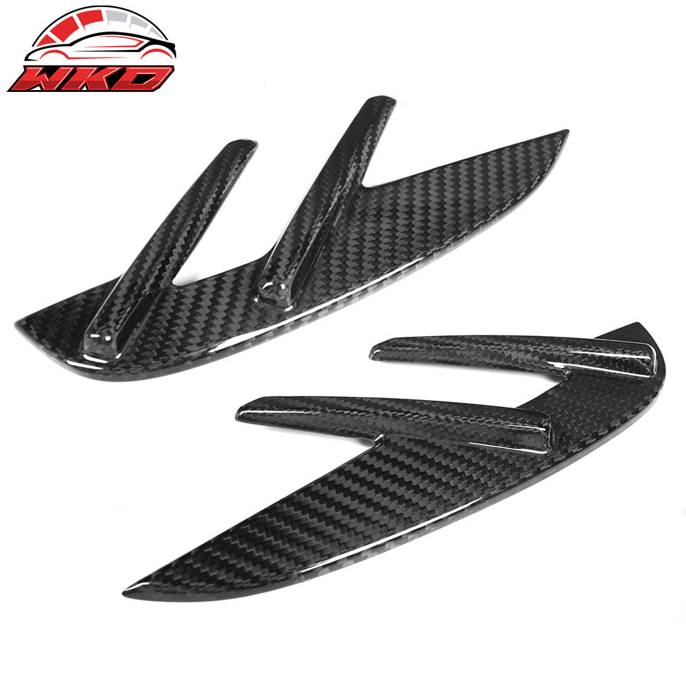Fits 21-23 BMW G82 G83 M4 2PCS Front Fender Side Vents OE Style Dry Carbon Fiber