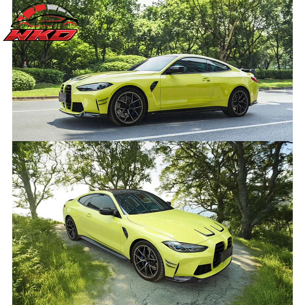 Fits 21-23 BMW G80 M3 2PCS Front Fender Side Vents OE Style Dry Carbon Fiber