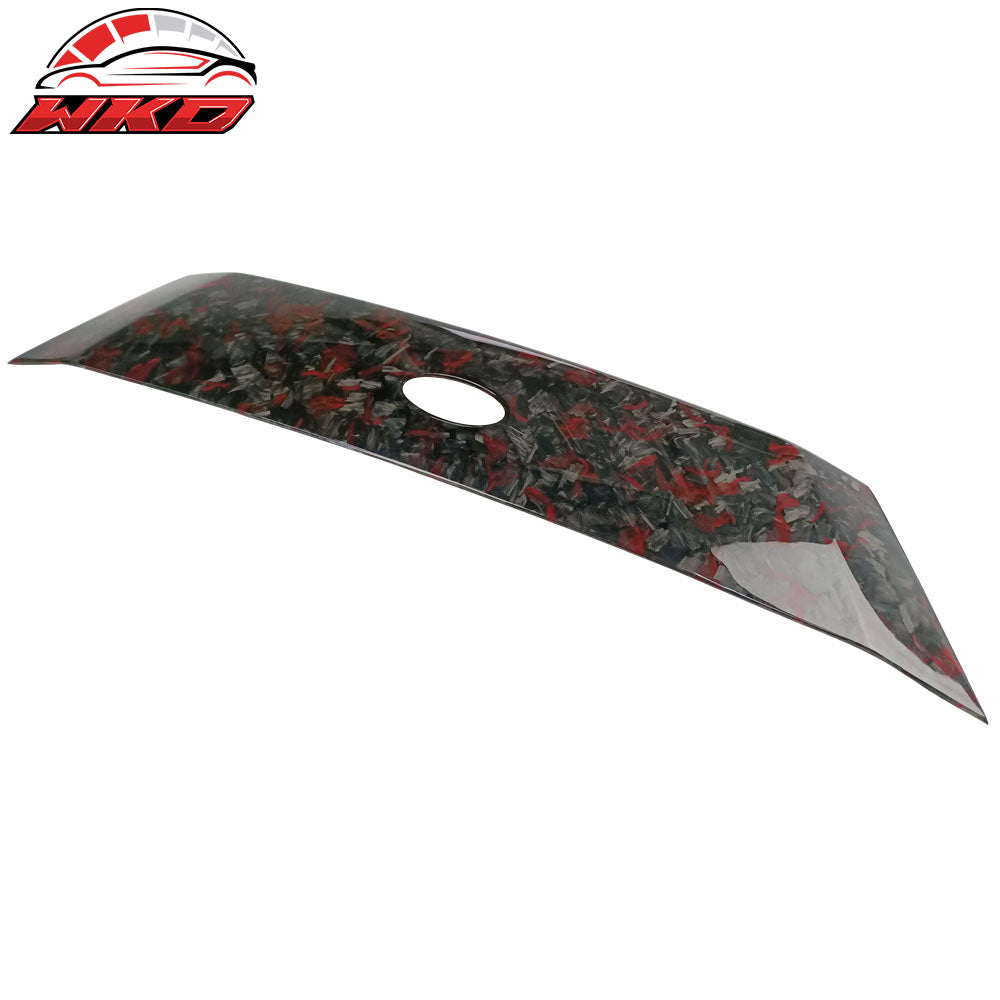 Fits 18-20 Ford Focus Hatchback Forged Carbon Fiber Front Grille Molding Trim