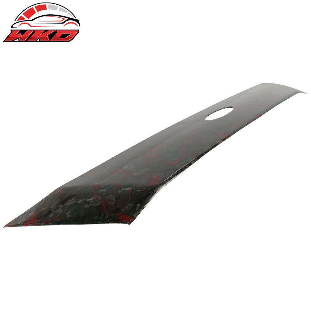 Fits 18-20 Ford Focus Hatchback Forged Carbon Fiber Front Grille Molding Trim