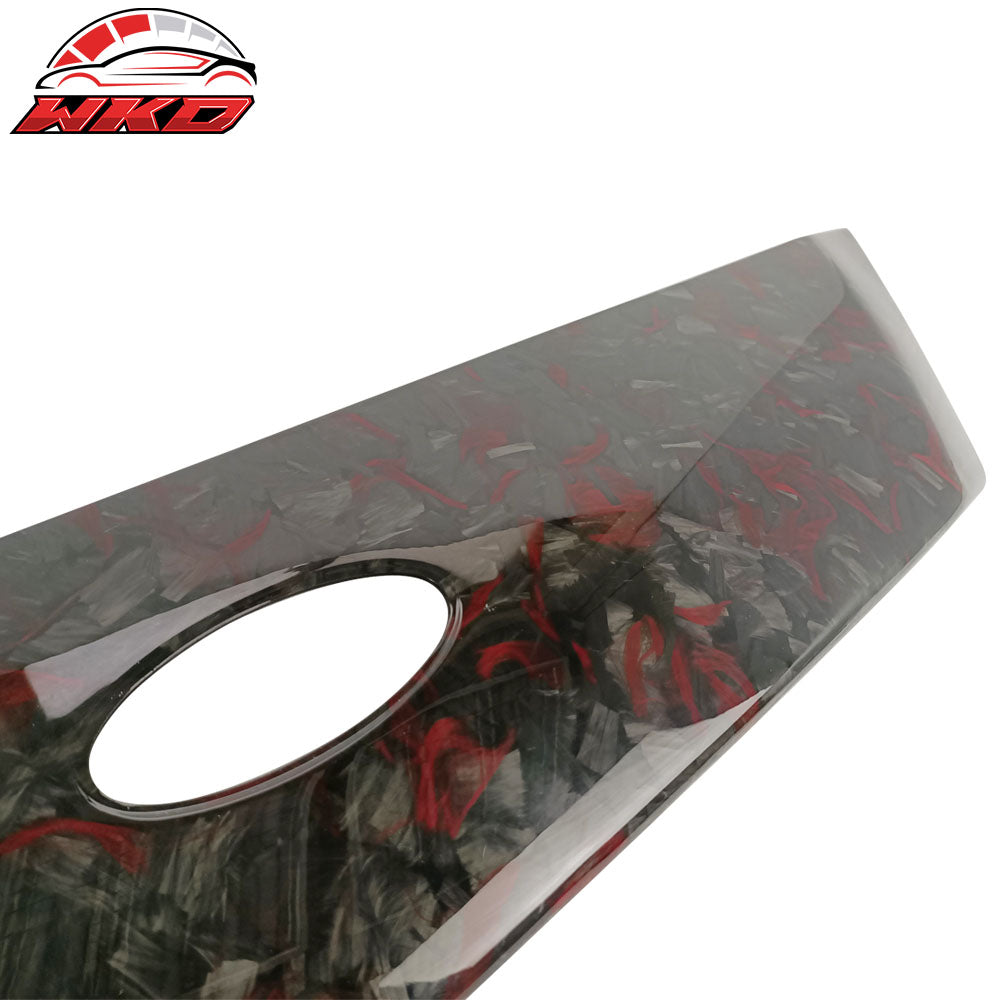 Fits 18-20 Ford Focus Hatchback Forged Carbon Fiber Front Grille Molding Trim