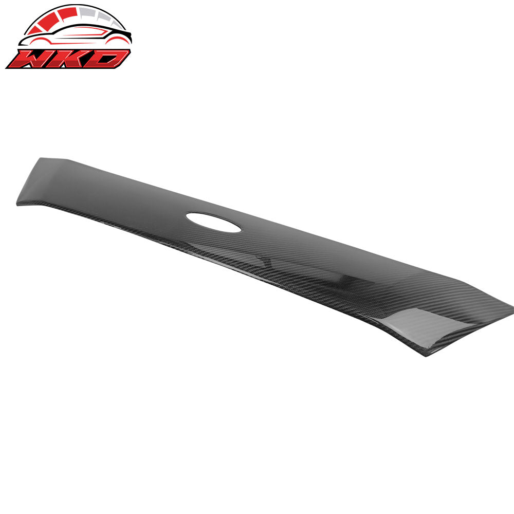 Fits 18-20 Ford Focus Hatchback Carbon Fiber CF Front Upper Grille Molding Trim