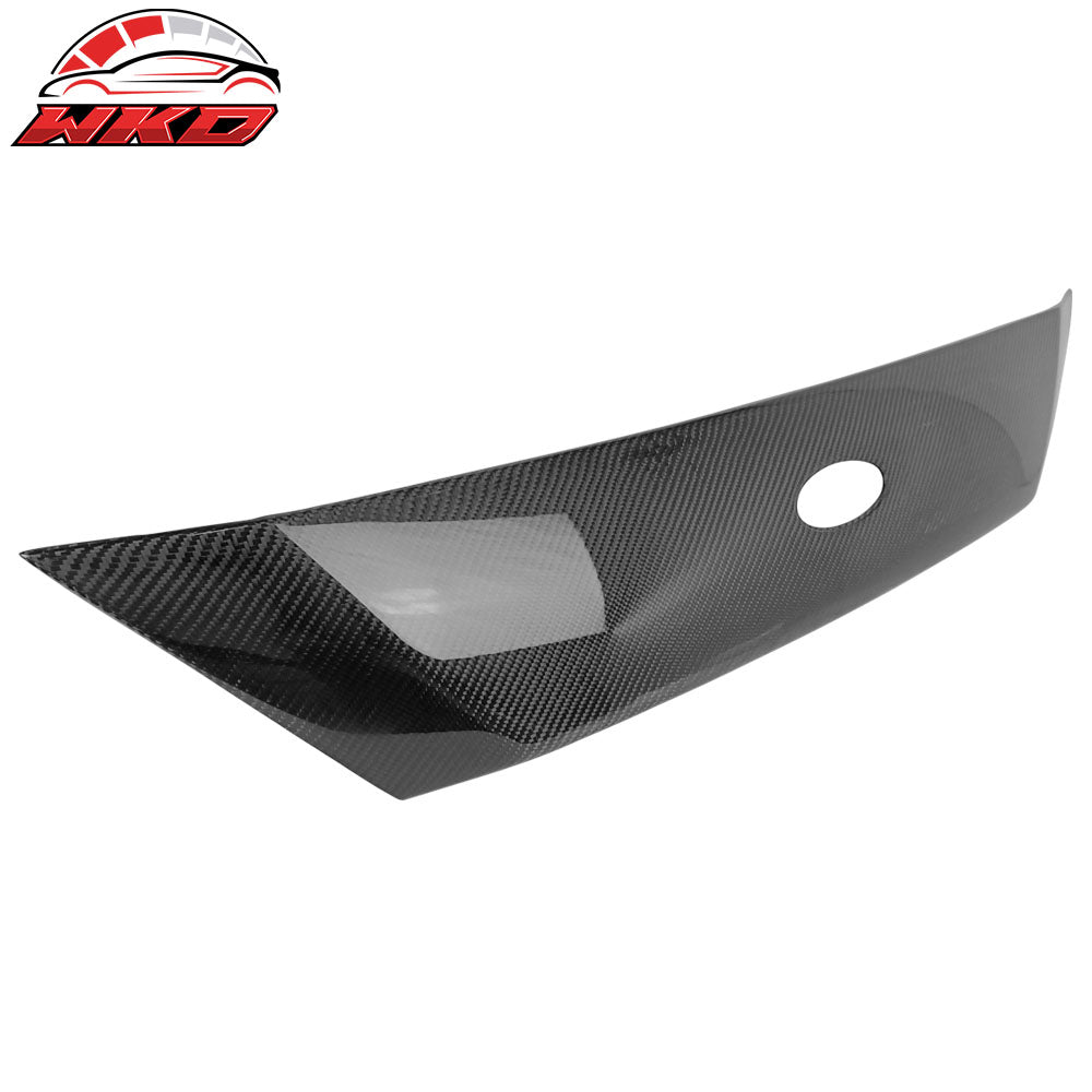 Fits 18-20 Ford Focus Hatchback Carbon Fiber CF Front Upper Grille Molding Trim