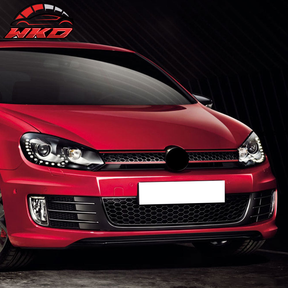 Fit 10-14 Volkswagen Golf Jetta MK6 Honeycomb Mesh Front Lower Bumper Grille ABS