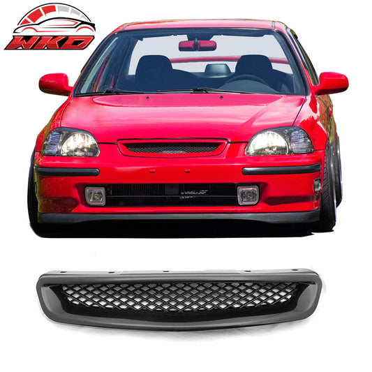 Wholesale 1996-1998 Honda Civic EJ EK Type R Front Bumper Mesh Hood Grille - ABS - Bulk Orders & Dealer Pricing Available