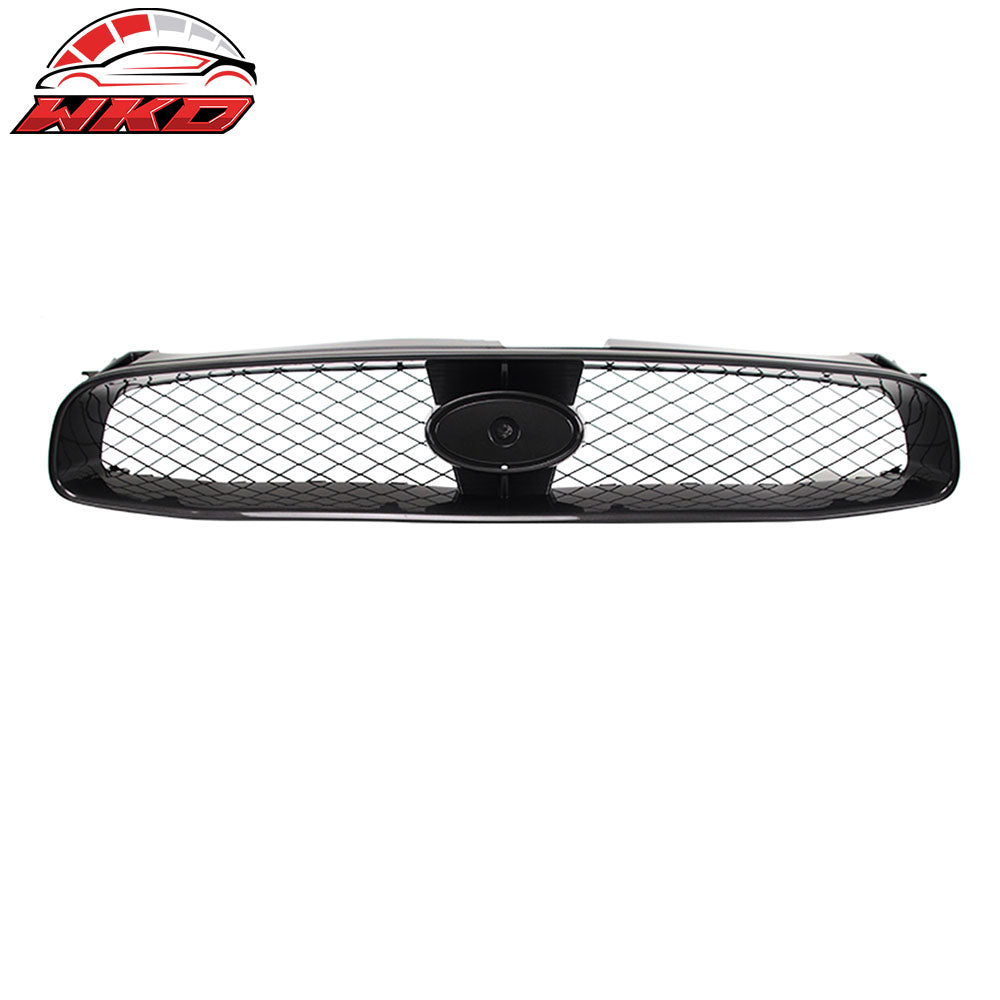 Wholesale 04-05 Subaru Impreza 4DR STI Style Front Bumper Upper Grille Gloss Black ABS