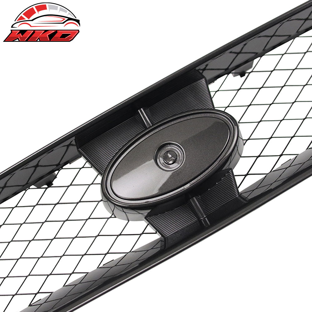 Wholesale 04-05 Subaru Impreza 4DR STI Style Front Bumper Upper Grille Gloss Black ABS