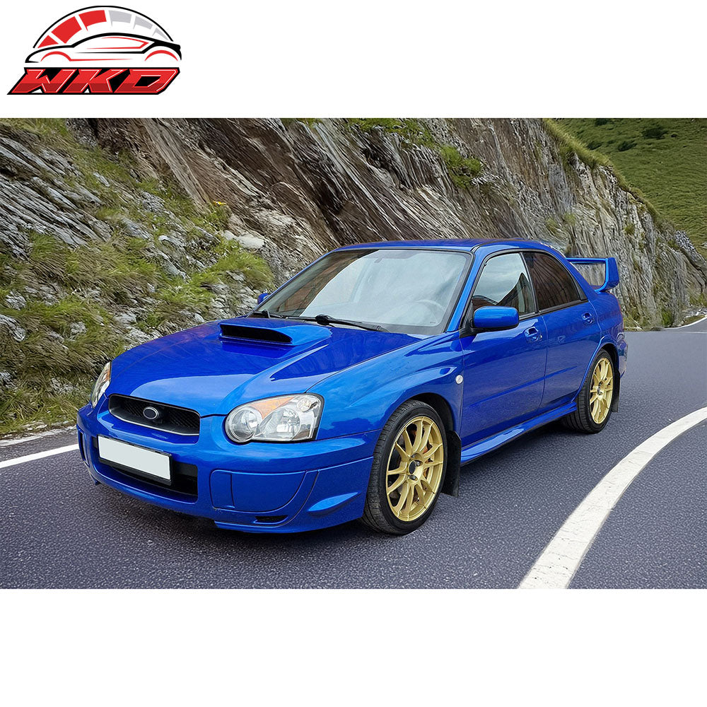 Wholesale 04-05 Subaru Impreza 4DR STI Style Front Bumper Upper Grille Gloss Black ABS