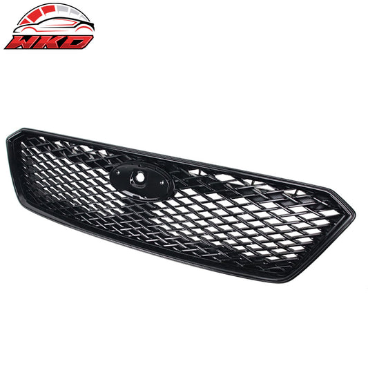 2017-19 Subaru Impreza Sport Style Front Bumper Upper Grille Gloss Black ABS | Wholesale