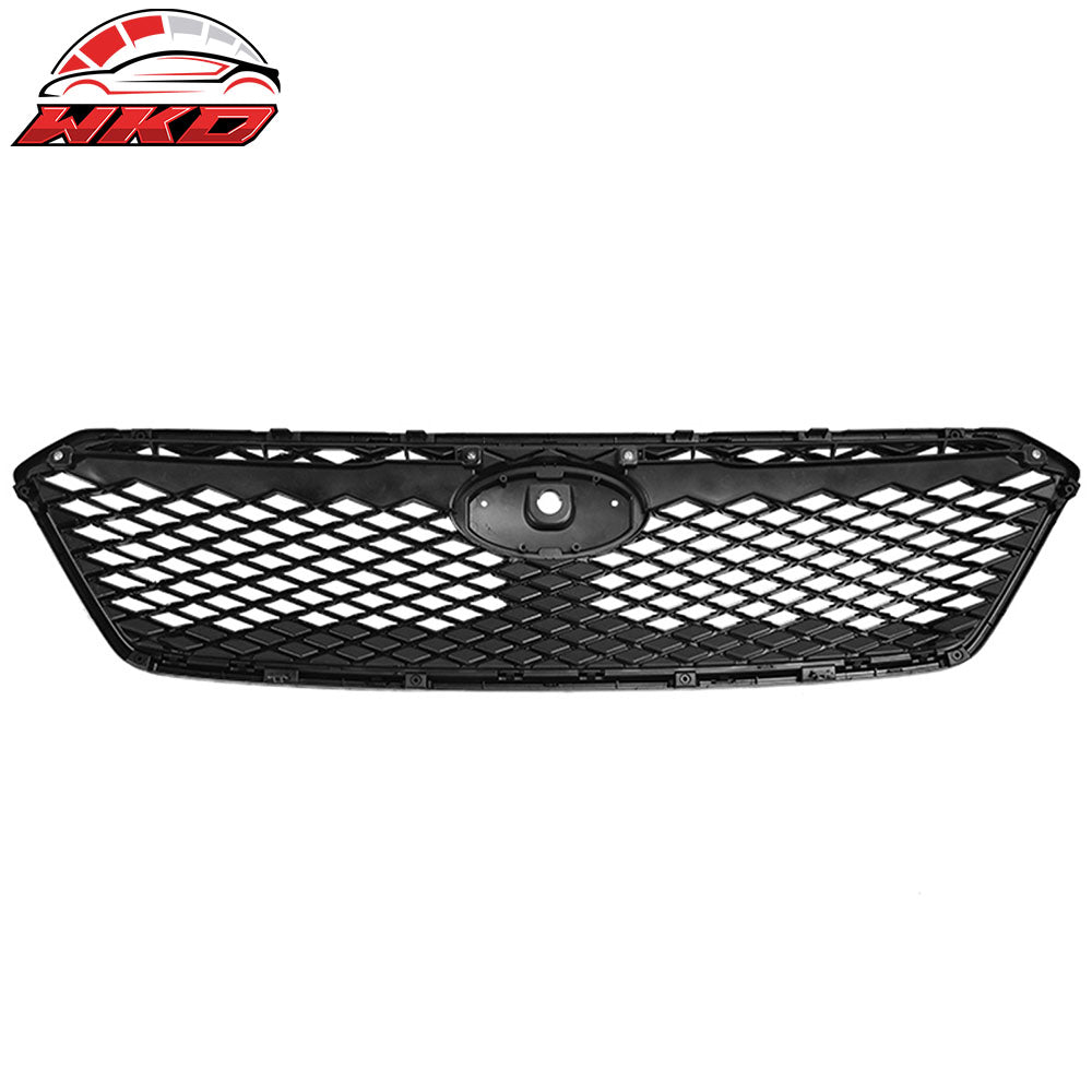 Fits 17-19 Subaru Impreza Sport Style Front Bumper Upper Grille Gloss Black ABS