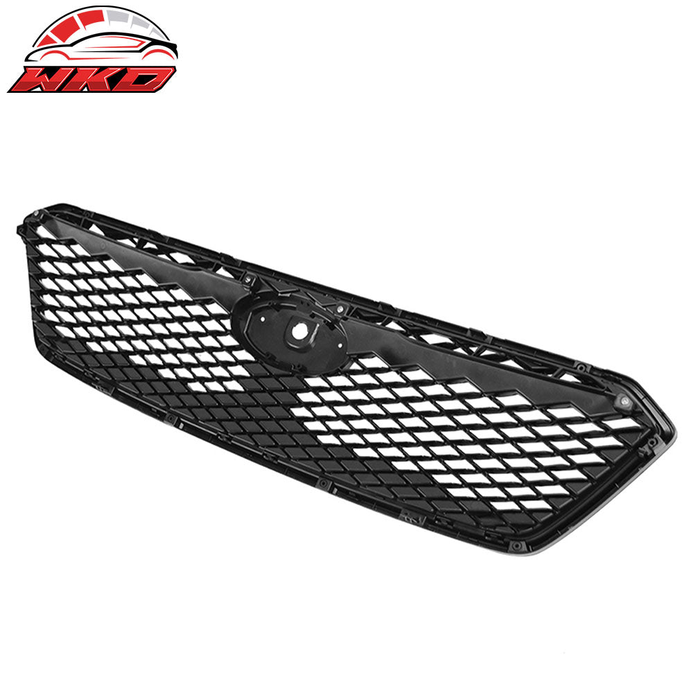 Fits 17-19 Subaru Impreza Sport Style Front Bumper Upper Grille Gloss Black ABS
